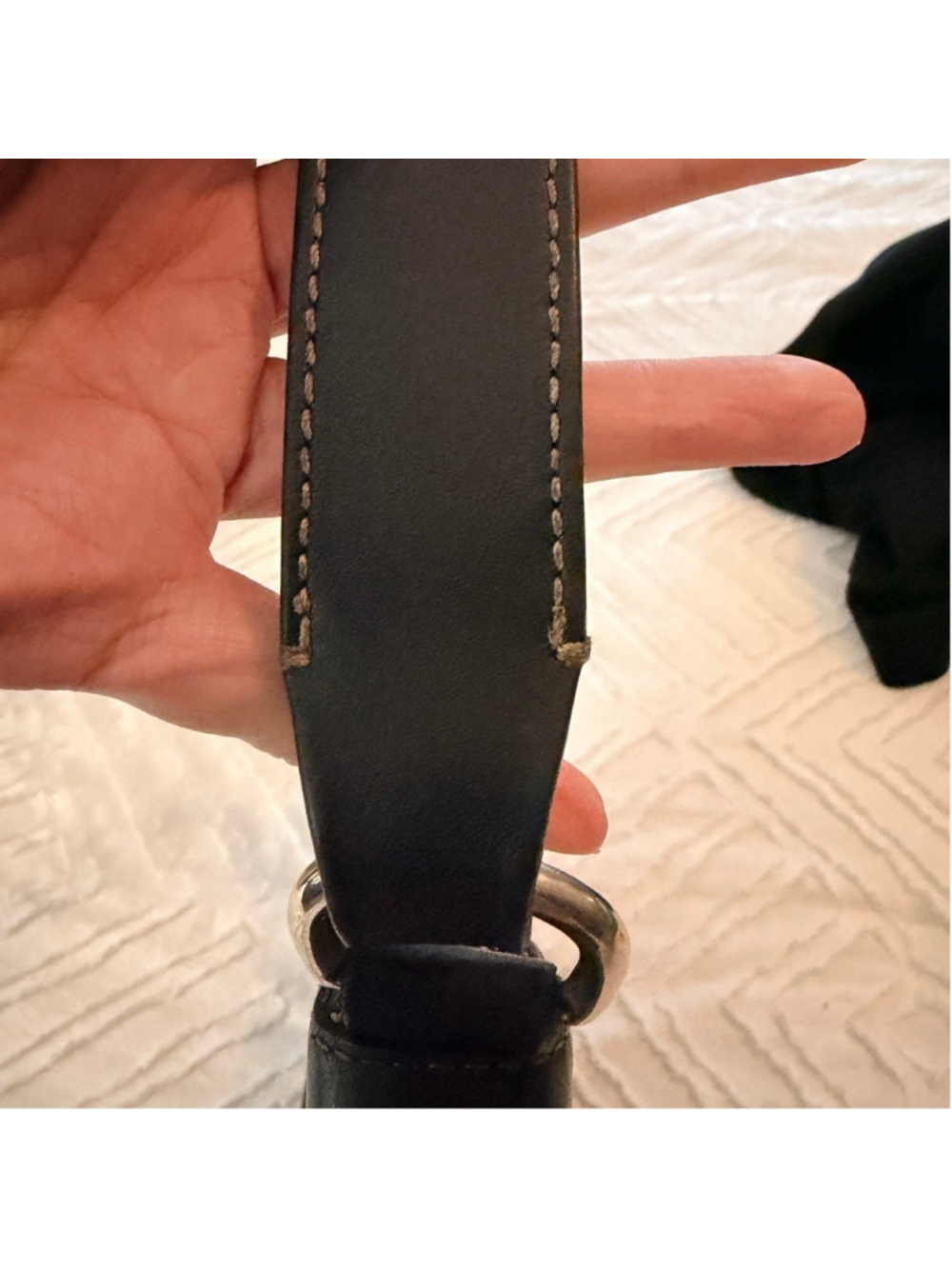 Dooney & Bourke Black Pebbled Leather Shoulder Bag Hobo Zip Top Small - Picture 8 of 16